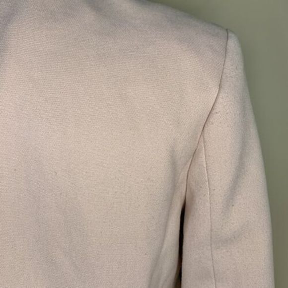 Zara Blazer 2-Button Bell Sleeve Coat Nude Pink Women’s Small Overcoat Button Up - Picture 9 of 14